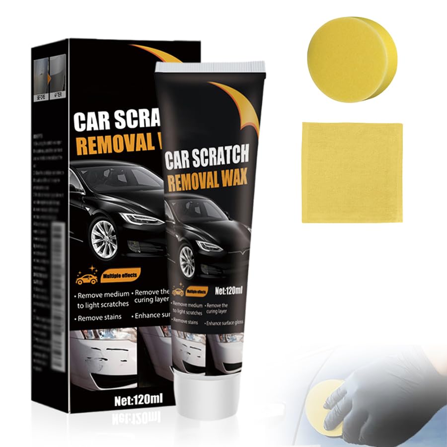 Car Scratch Remover Wax, 2026 Scratch Remover for Vehicles, Car Scratch Repair Paste for Shallow Scratches, Universal Car Scratc